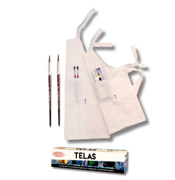 kit pinta delantal
