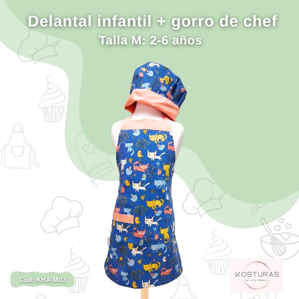 Delantal chef infantil - Imagen 2