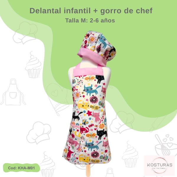 Delantal chef infantil - Imagen 2