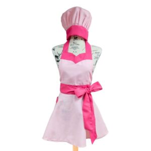 Conjunto delantal Dalia y gorro de chef