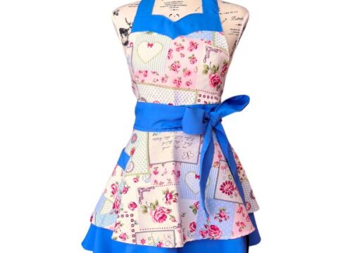 Delantal de mujer modelo Orquidea