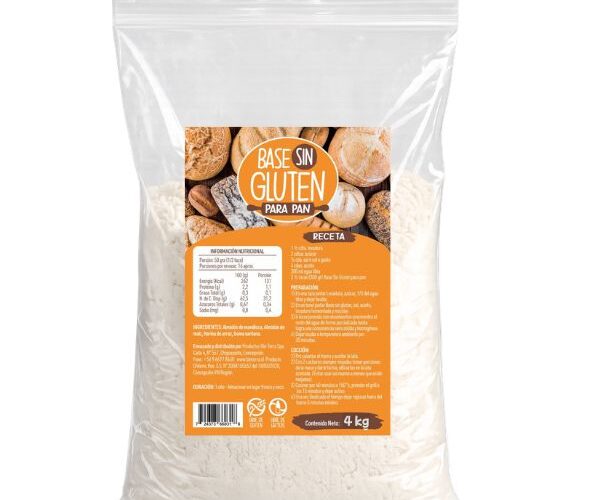 Base sin gluten para pan - 4 Kg
