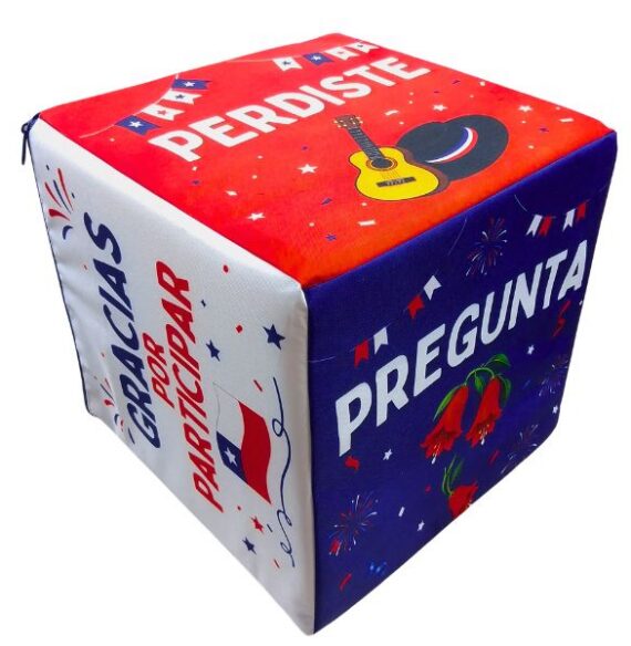 Dado concurso Fiestas patrias 30x30x30 cm